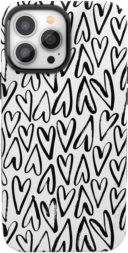 Bold Protective iPhone 14 Pro Max Case with Heart Throb Design