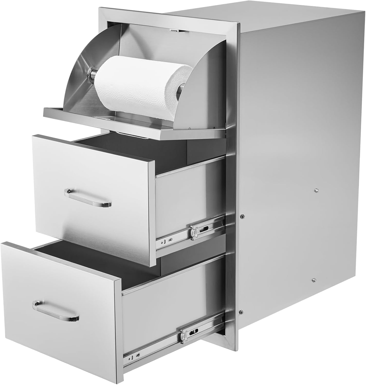 VEVOR Outdoor Kitchen Stainless Steel Double Access Drawers Combo