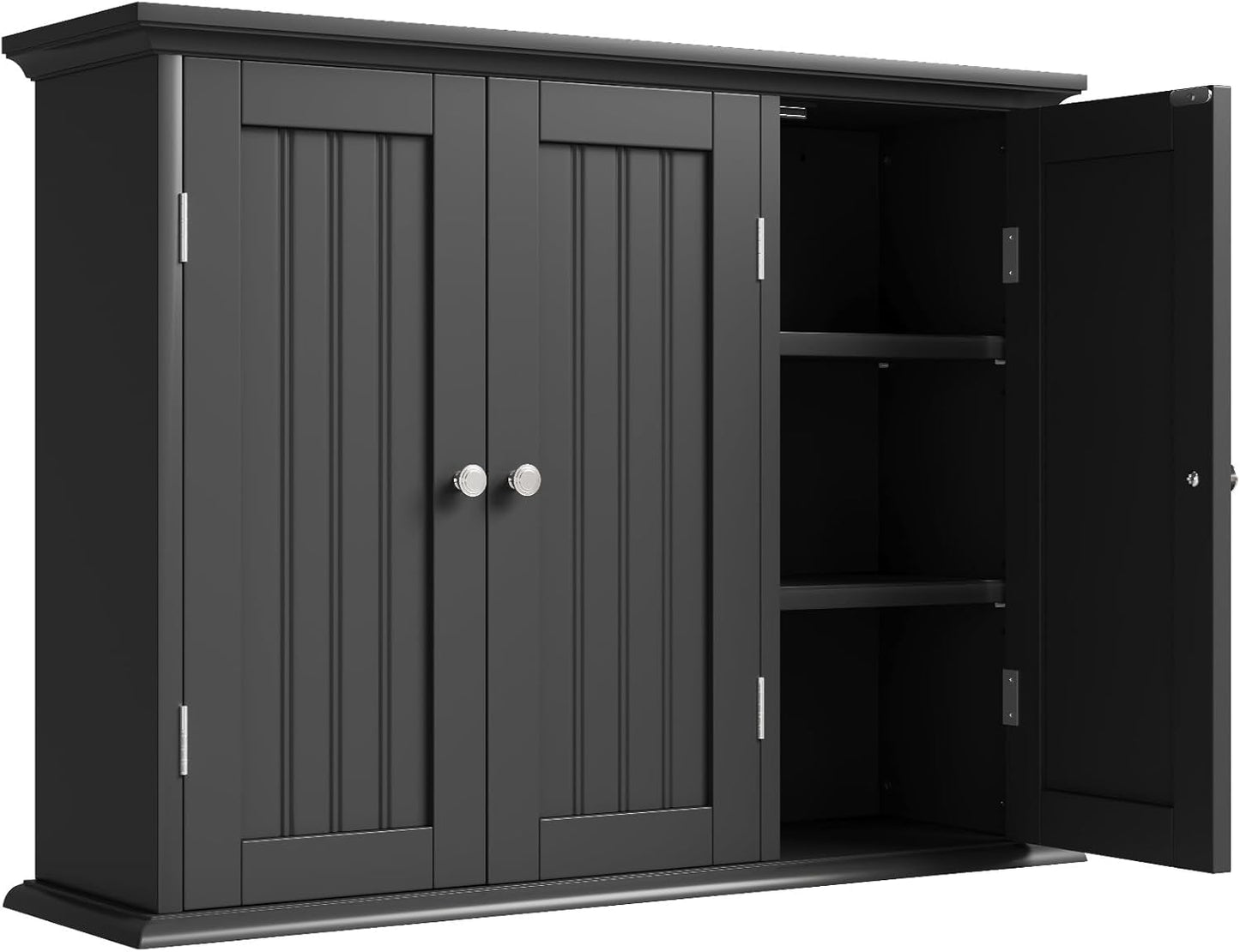 ChooChoo Bathroom Wall Cabinet with 3 Doors for Storage