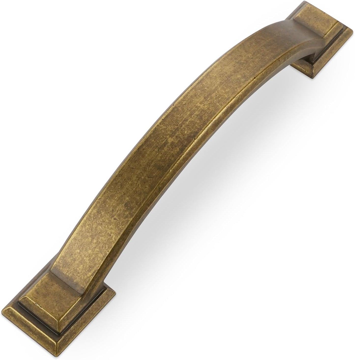 10 Pack 3-3/4 Inch Antique Brass Cabinet Pulls for Kitchen