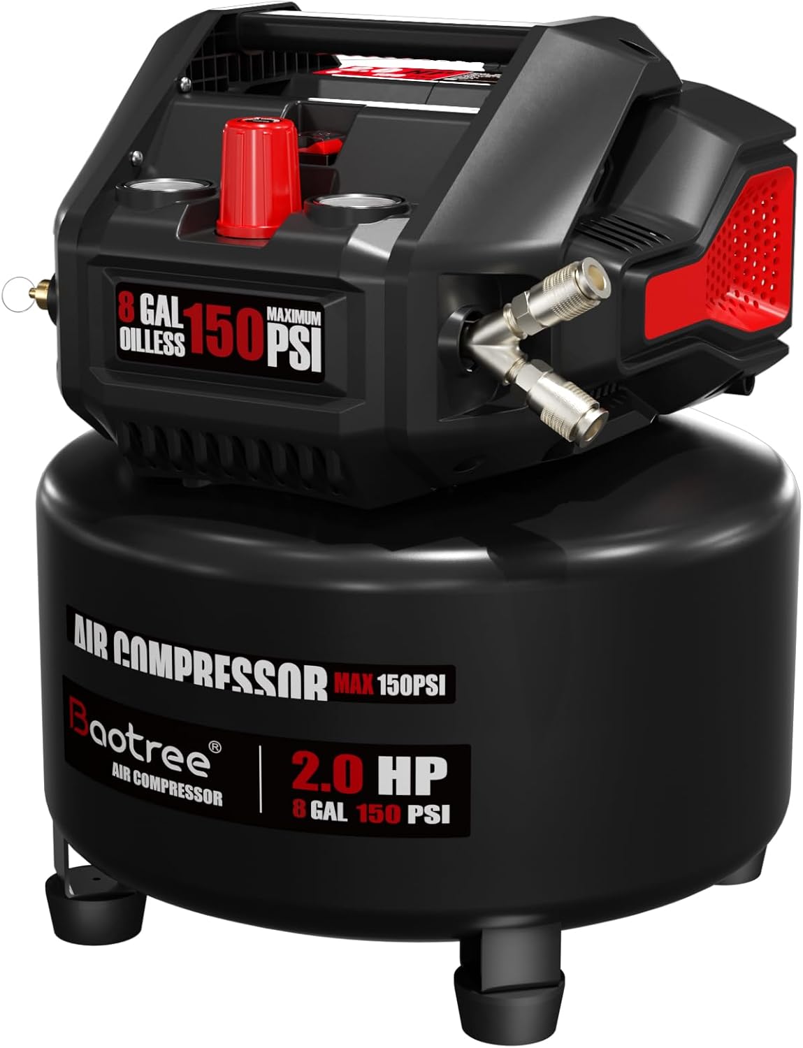 8 Gallon Portable Air Compressor for Home and Workshop Use