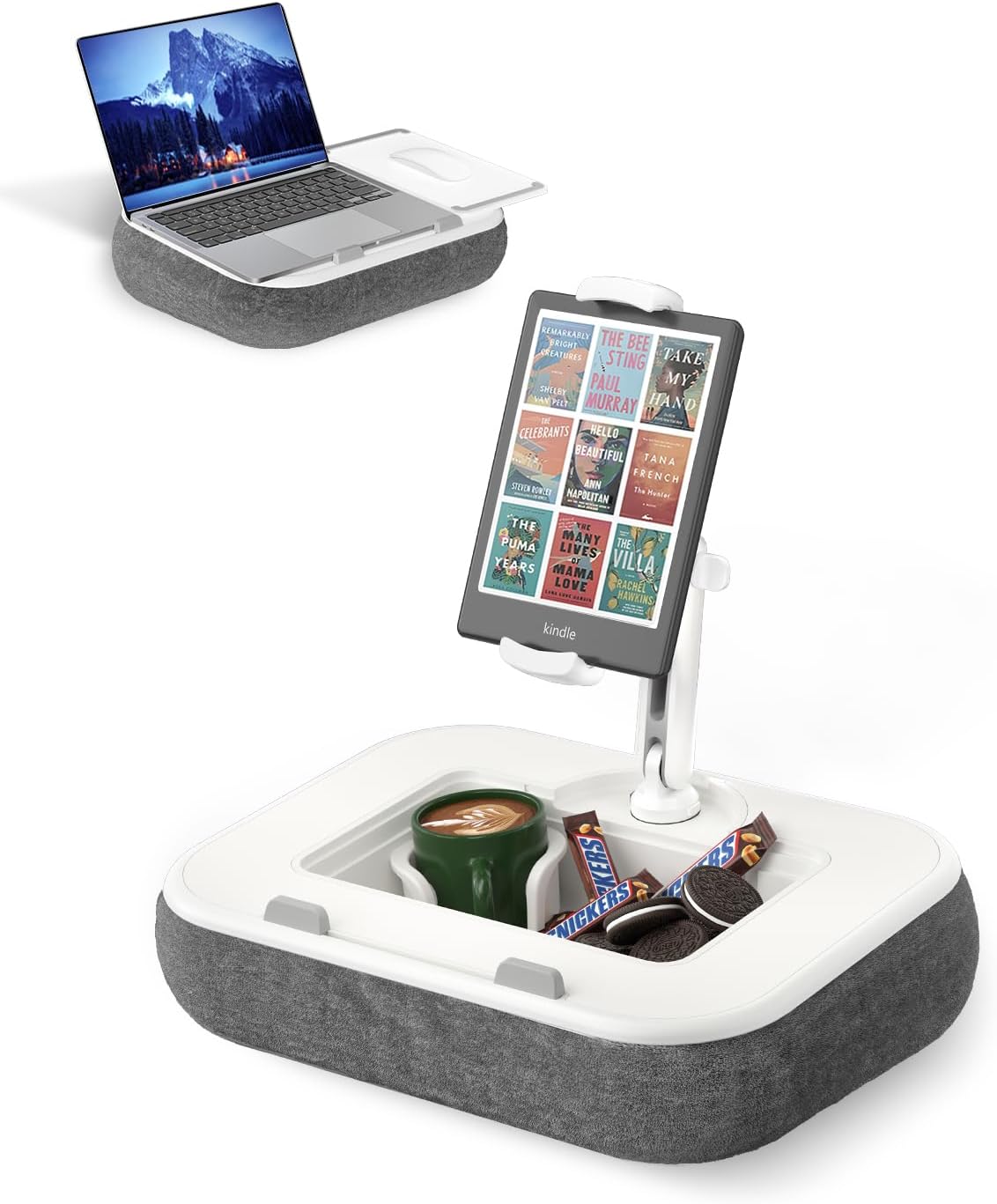 Viozon Kindle Pillow Stand Holder for Bed and Laptop Use