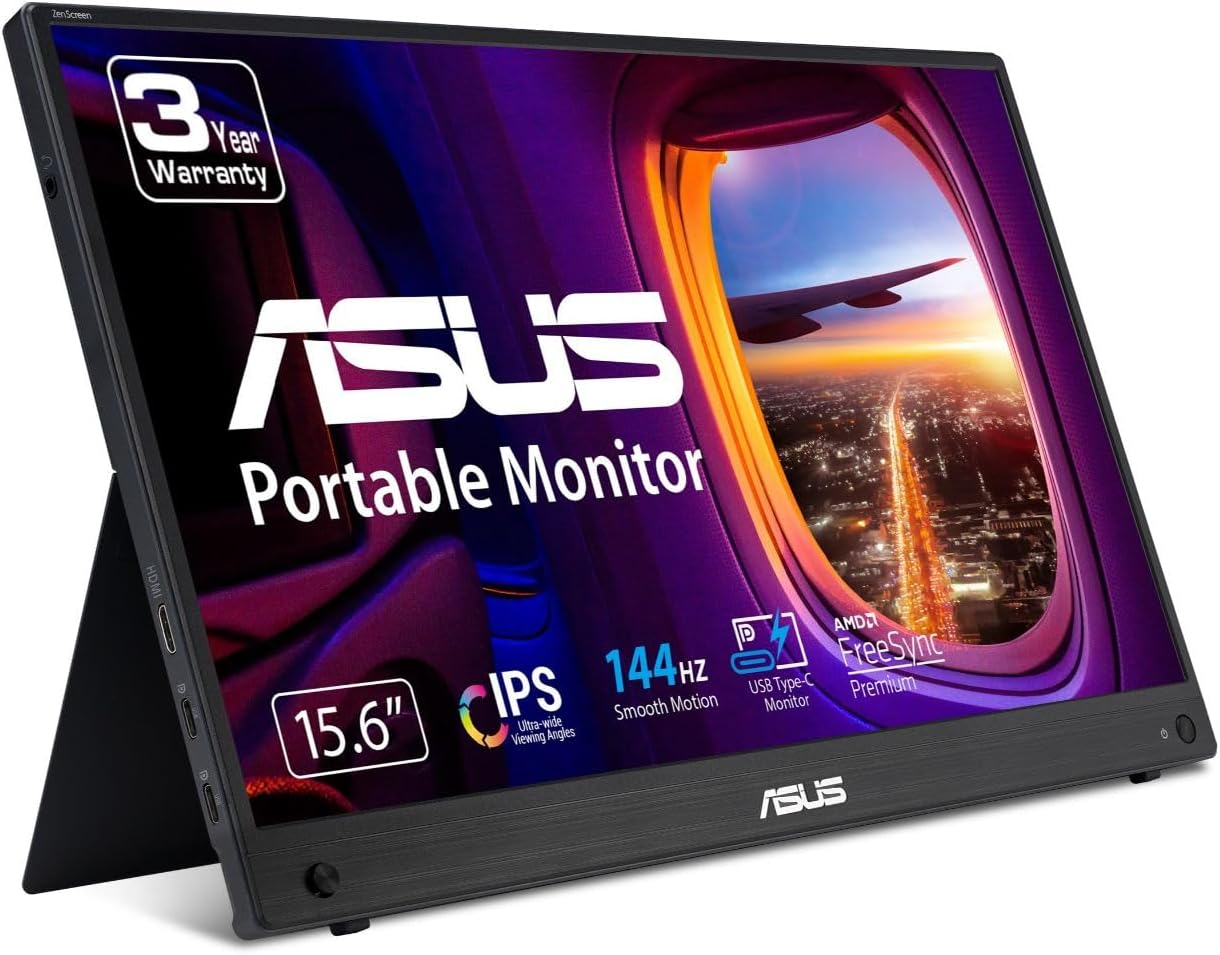 ASUS ZenScreen 15.6 Portable USB-C Monitor with 144Hz Refresh Rate