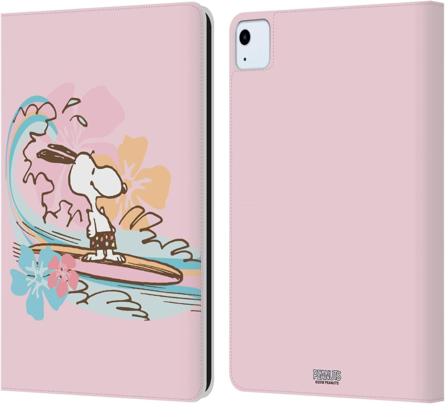Peanuts Surf Beach Snoopy Leather Wallet Case for iPad Air 11