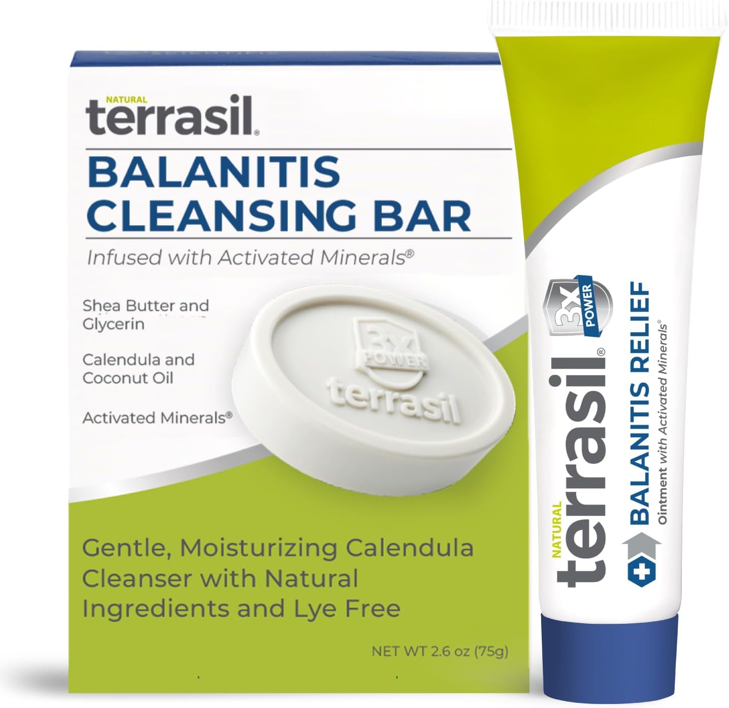 Terrasil Balanitis Relief Soap & Ointment Kit for Men's Care