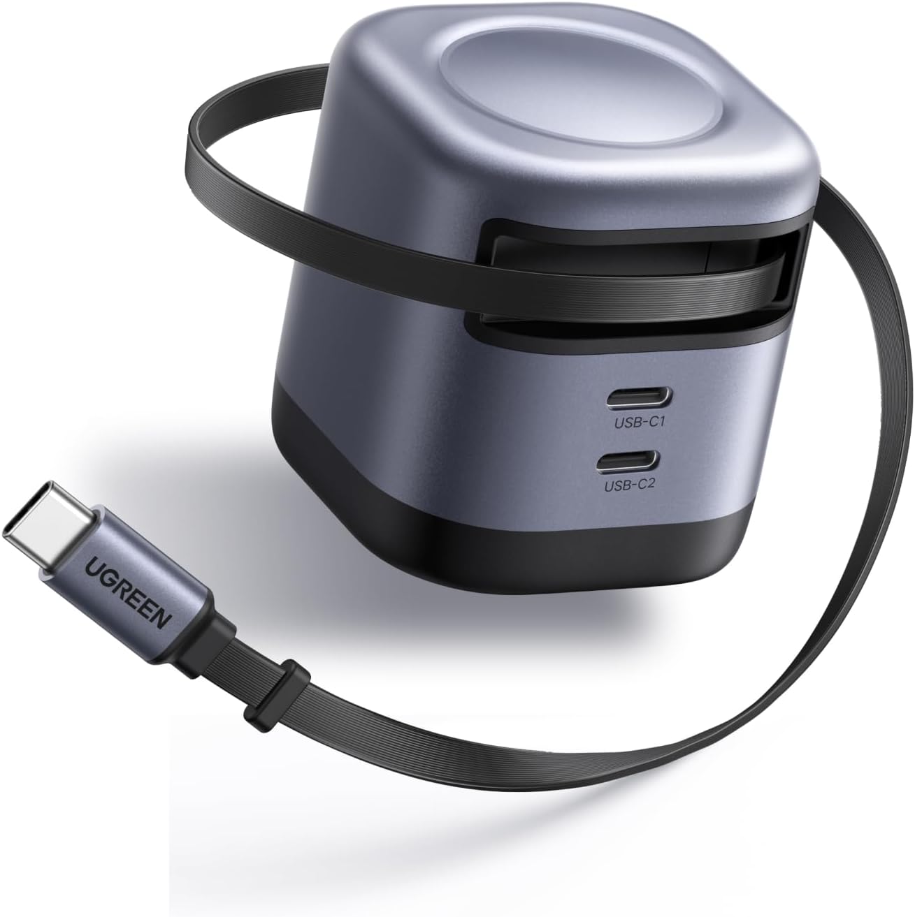 UGREEN Nexode 45W GaN Charger with Retractable Cable for iPhone