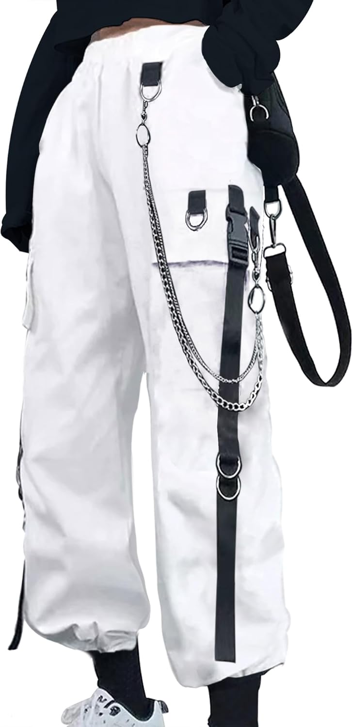 Kisswow Women's Cargo Jogger Pants for Trendy Street Style