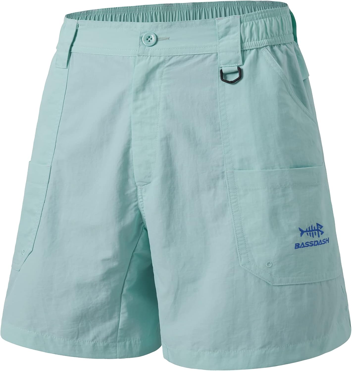 BASSDASH Men's 6 in Fishing Shorts with UPF 50+ Protection