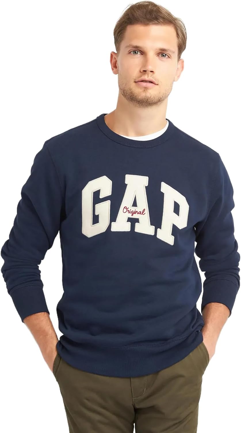 Classic Comfort: GAP Men's Logo Crew Neck