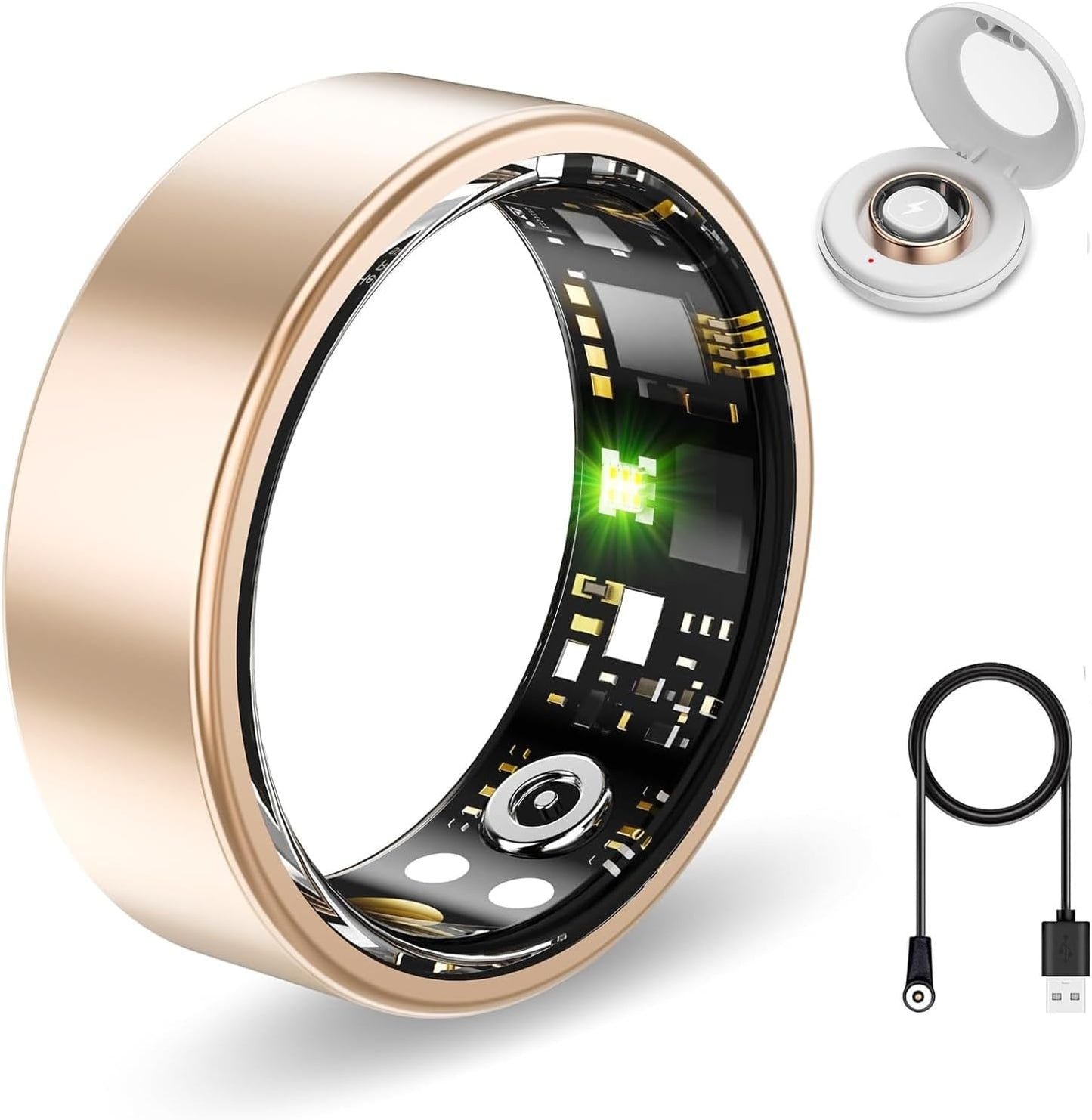 Smart Health Rings for Women Men - Fitness Tracker with Heart Rate