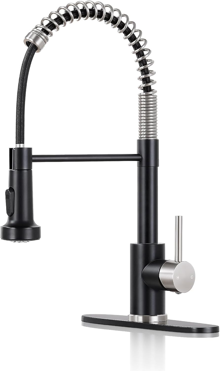 DJS Kitchen Faucet with Pull Down Sprayer for Modern Homes