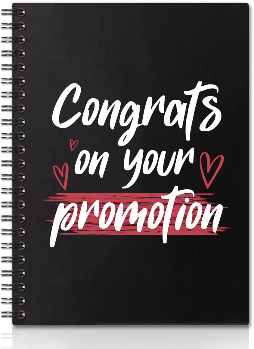 Promotion Celebration Spiral Notebook - Perfect Office Gift