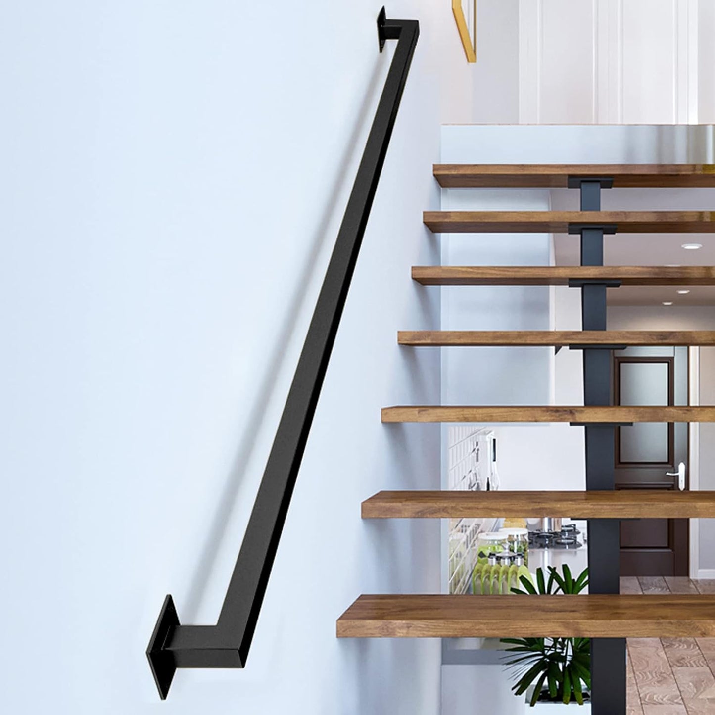 5FT Black Iron Hand Railing for Sturdy Safety and Style