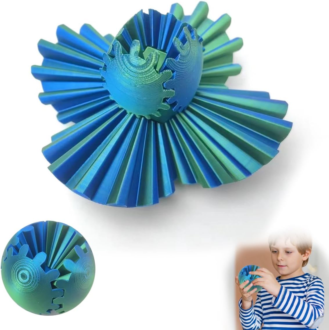 Stress-Relief Gear Ball Toy - Lamvpker
