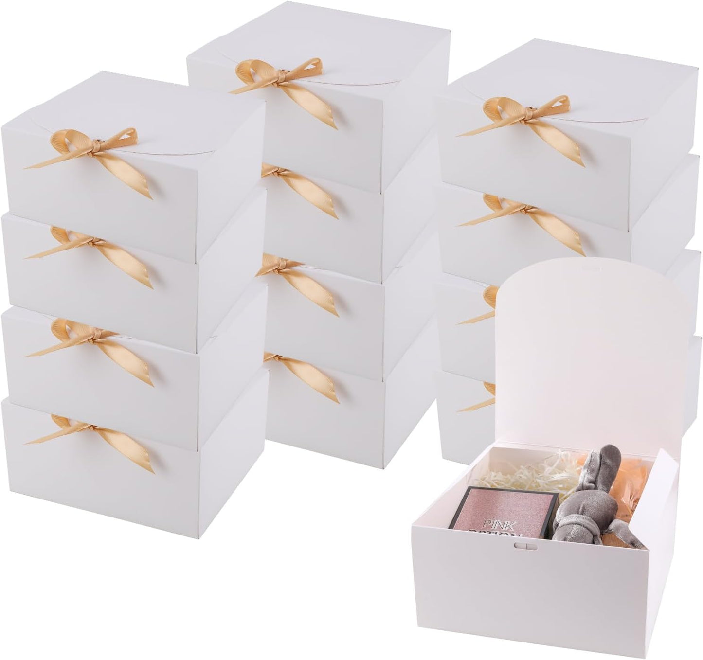 36 Pack White Gift Boxes with Lids for Every Occasion