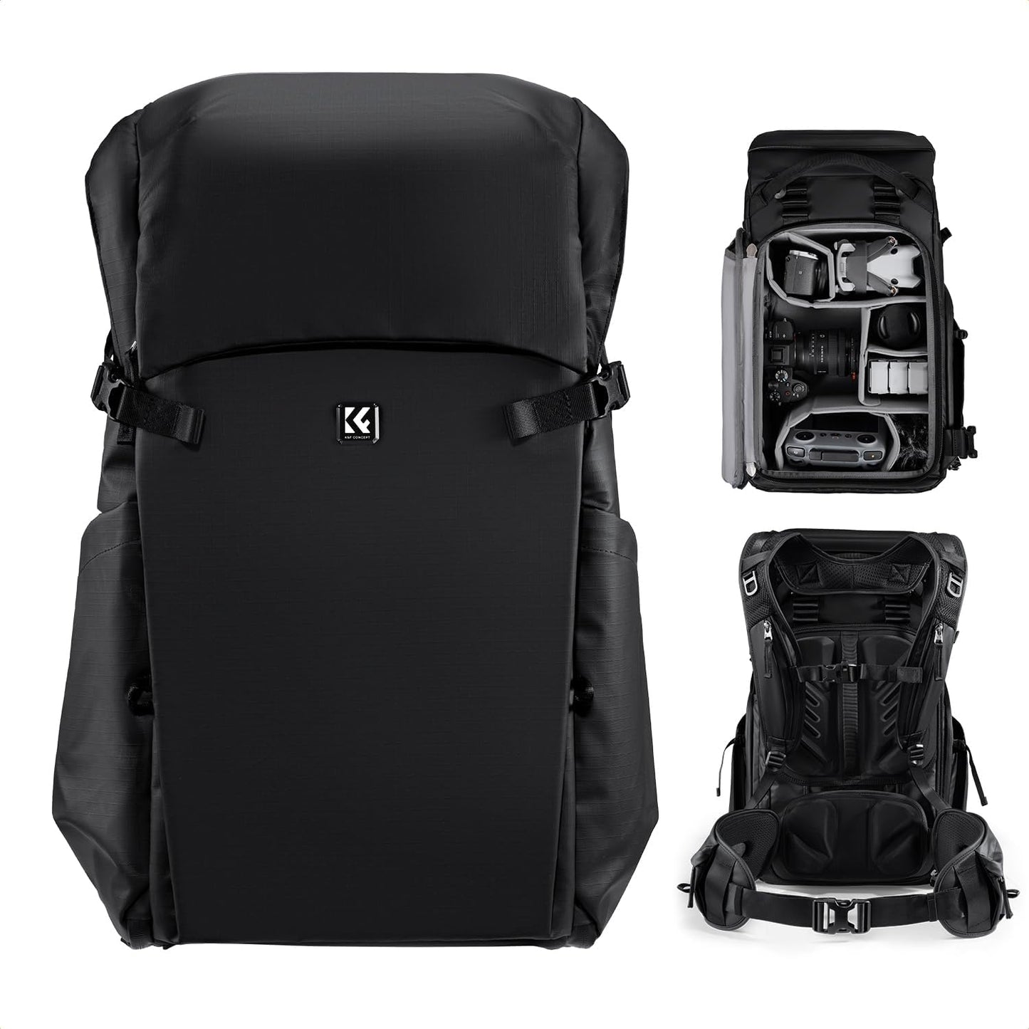 K&F Concept 30L Large Capacity Waterproof Camera Backpack