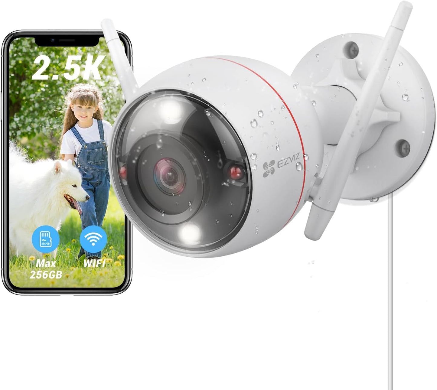 EZVIZ C3W Pro 4MP Outdoor Security Camera with Color Night Vision