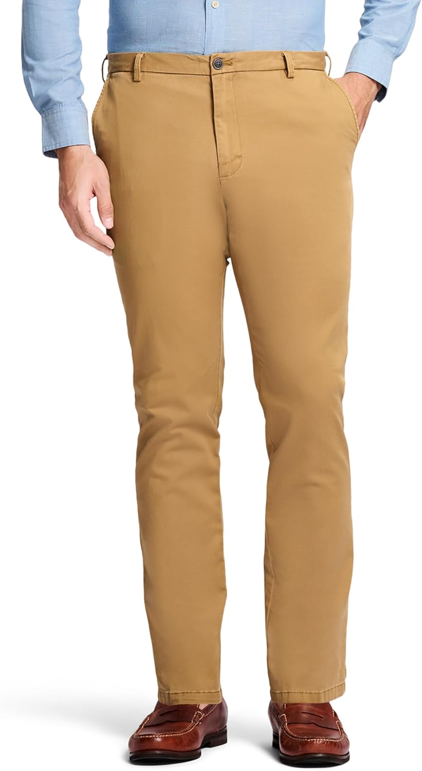 IZOD Men's Saltwater Stretch Chino Pants for Casual Comfort