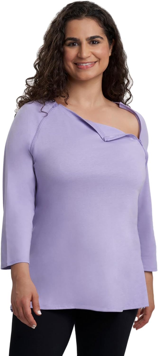 Womens Long-Sleeve Chest Port Access Shirt for Comfort & Style