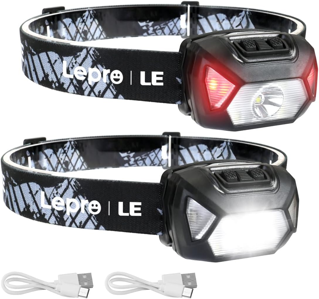 Lepro Rechargeable Headlamp - Outdoor Adventure Essential