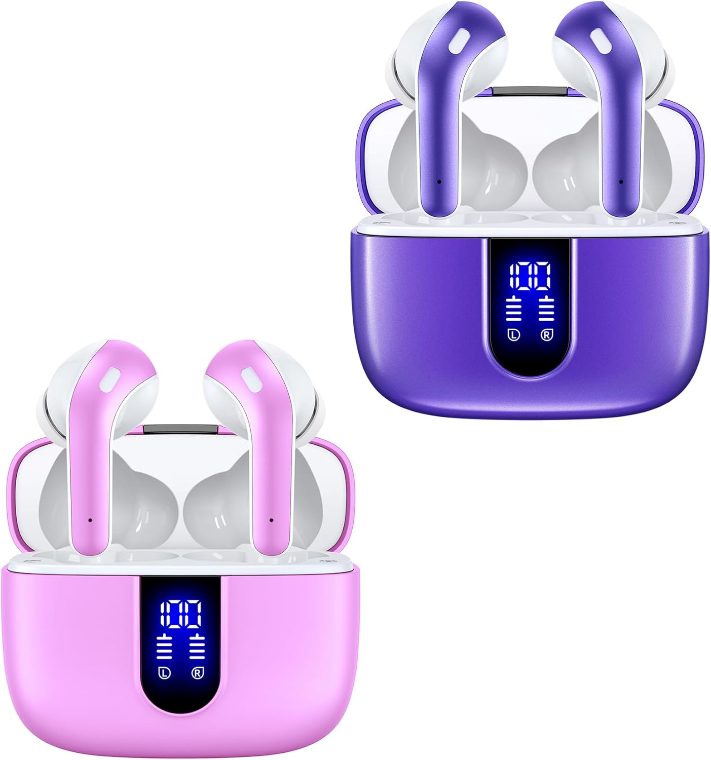TAGRY 2 Sets X08 Wireless Earbuds 60H Playback