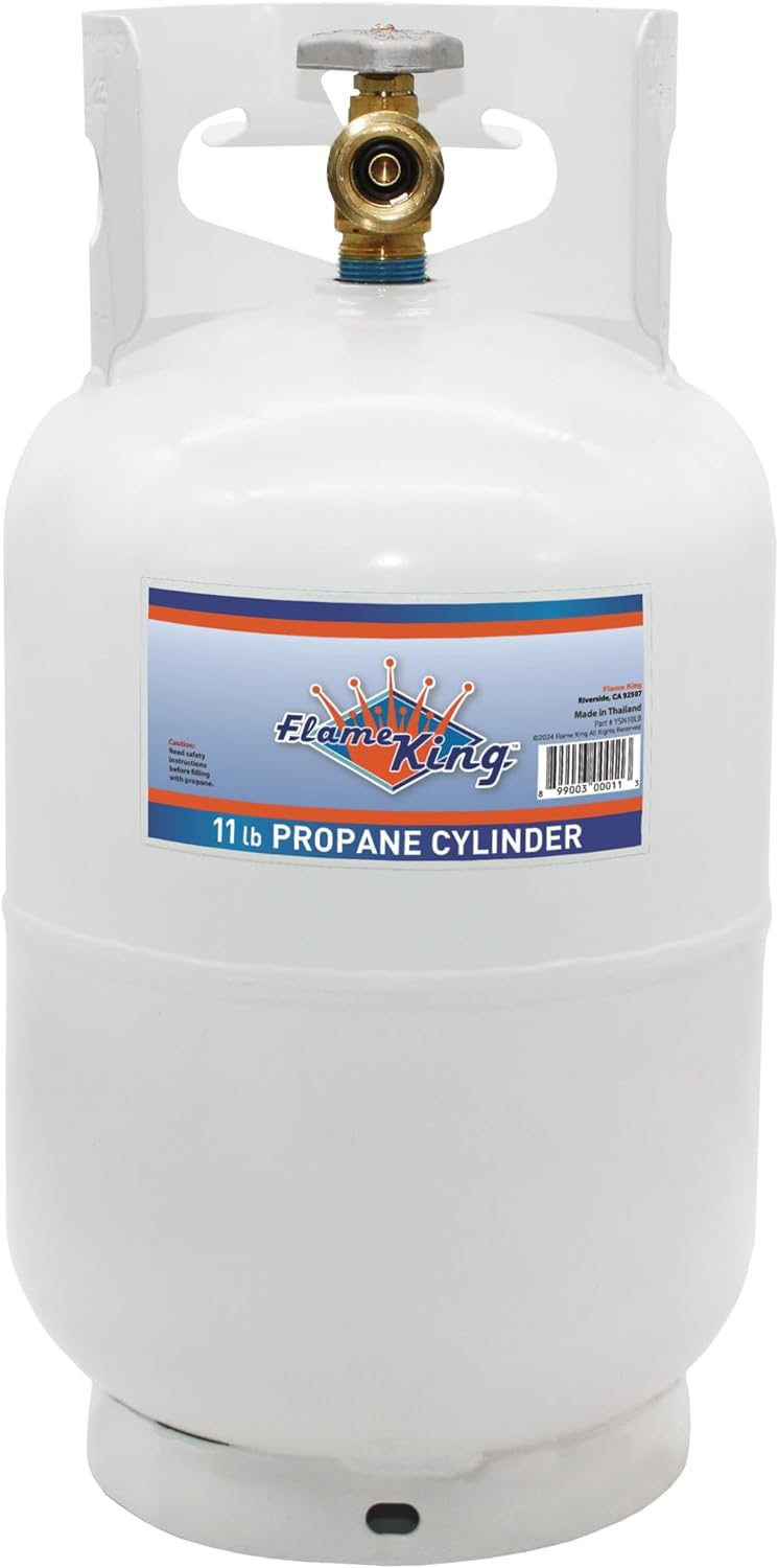 10LB Steel Propane Tank Cylinder for Camping and Grilling