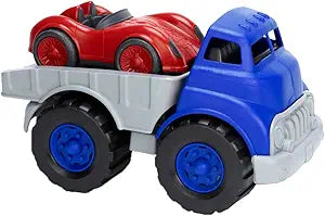 Green Toys Flat Bed Truck & Race Car for Kids 12 months - 6 years