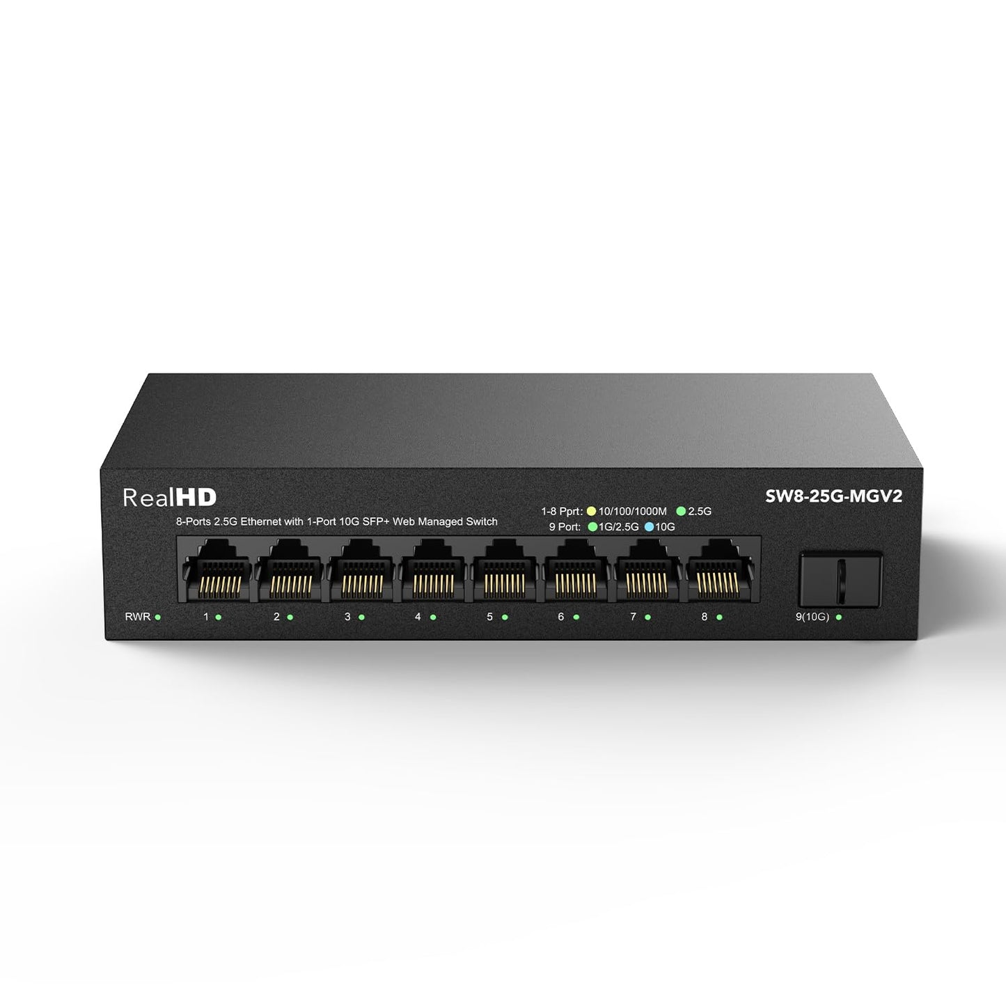 8 Port 2.5Gb Web Managed Ethernet Switch for High-Speed Networks