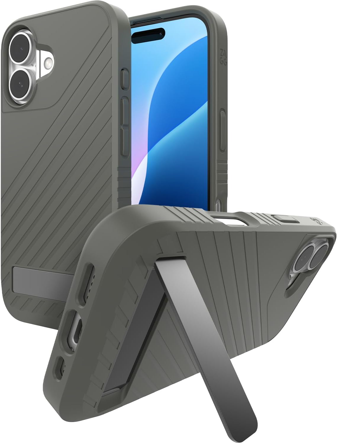 ZAGG Denali Snap Case for iPhone 16 with Kickstand and Protection