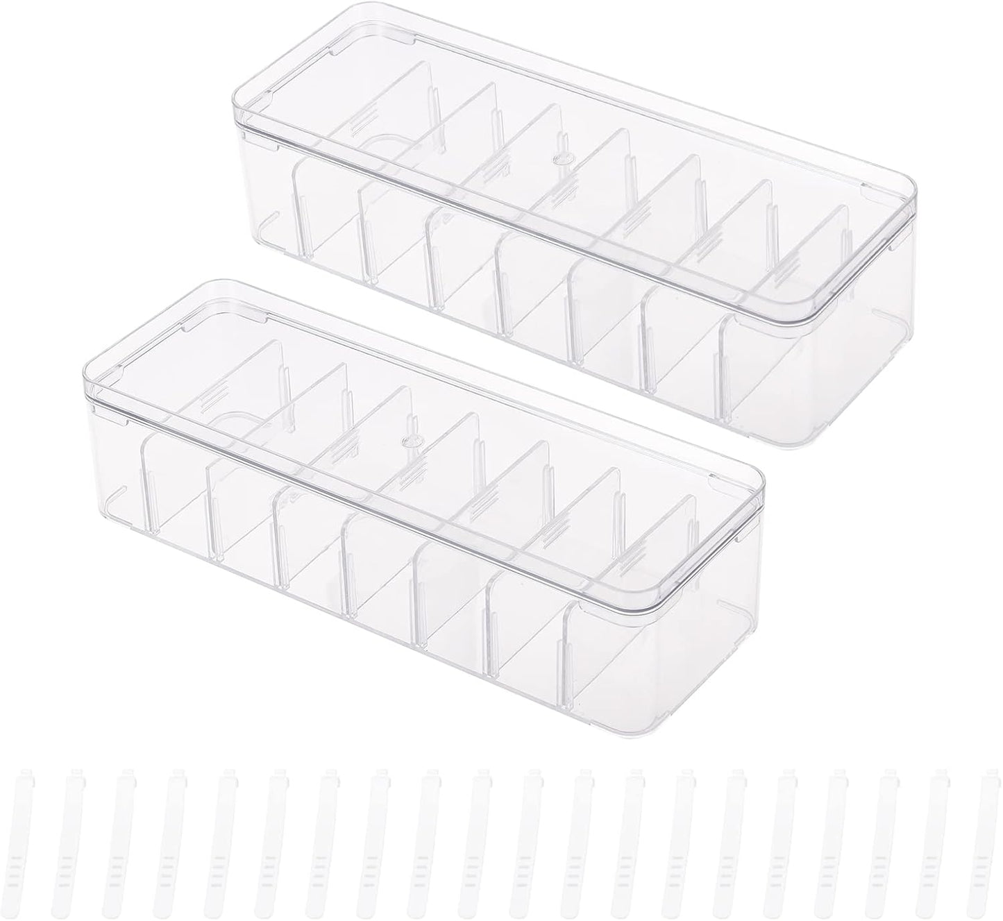 Adjustable Cable Organizer Box Set for Ultimate Desk Organization