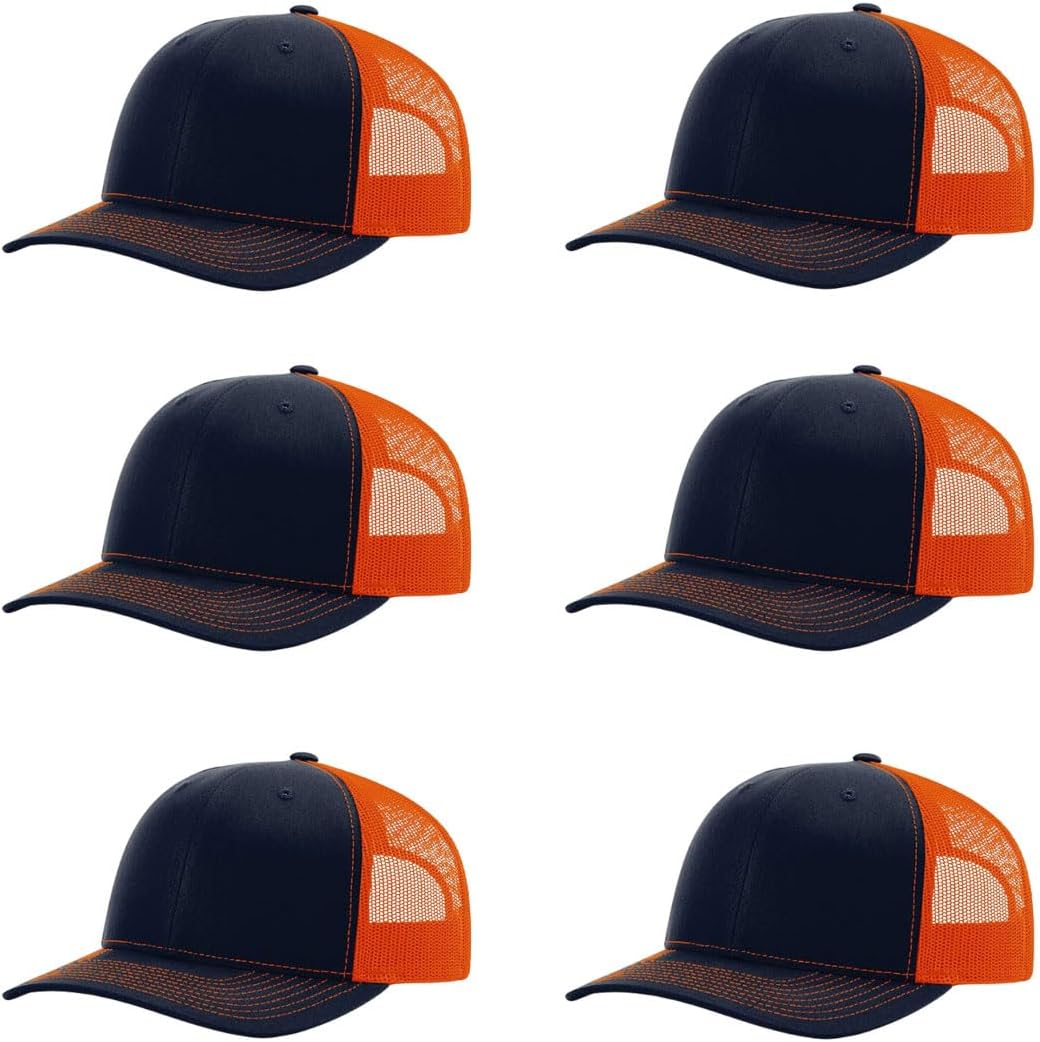 Richardson 112 Classic Six-Panel Adjustable Snapback Trucker Cap