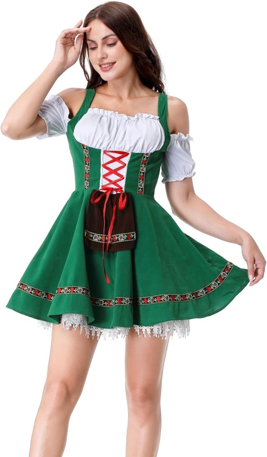 Colorful House Womens Oktoberfest Costume for Halloween Fun