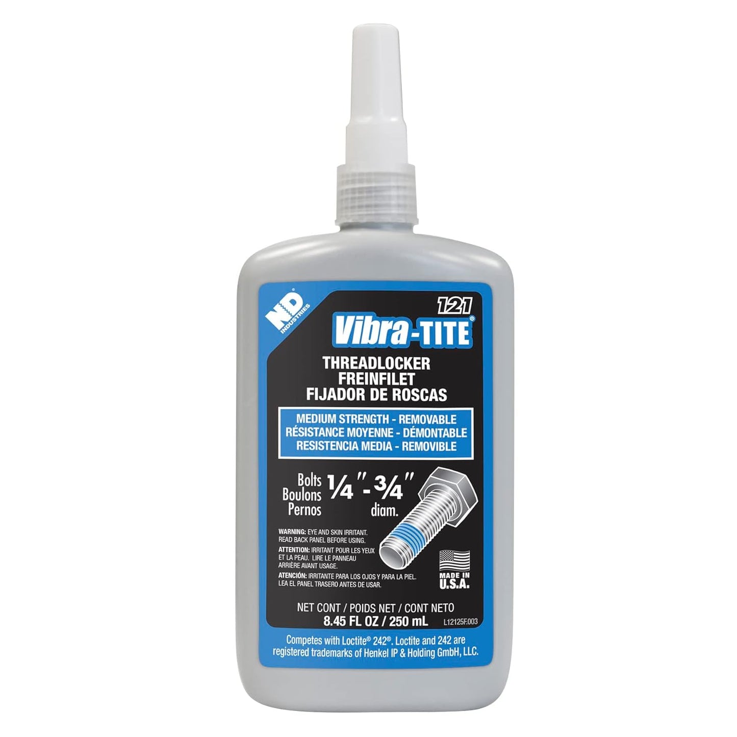 Vibra-TITE 121 Medium Strength Removable Anaerobic Threadlocker