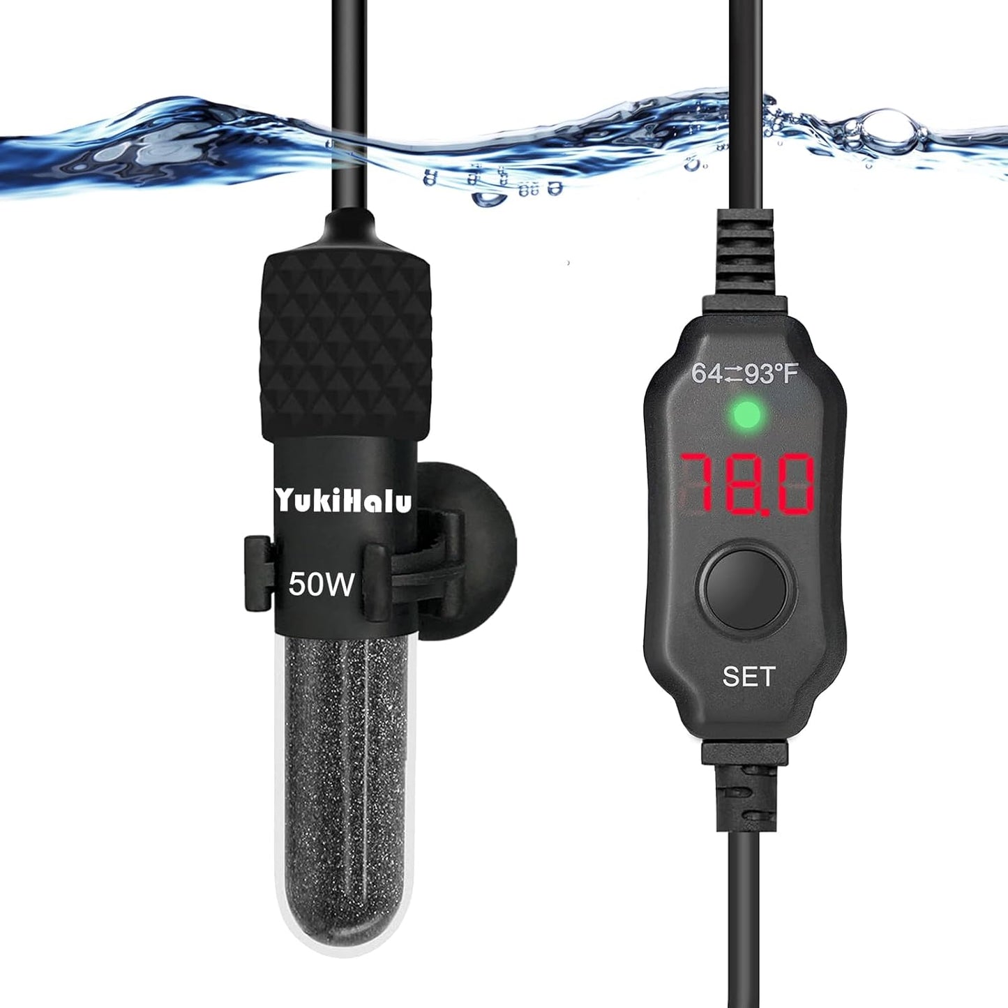 YukiHalu Mini Aquarium Heater - Precise Temp Control