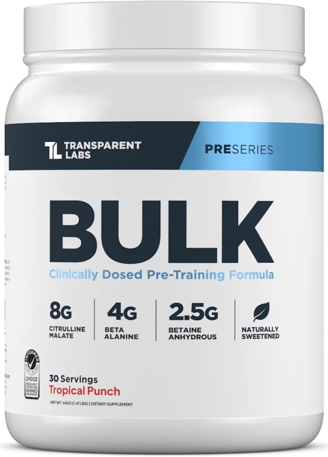 Transparent Labs Bulk Pre Workout Powder for Enhanced Performance