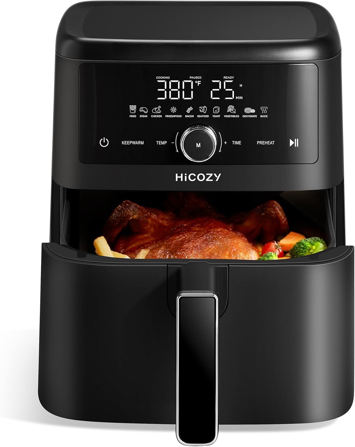 HiCOZY 10-in-1 Air Fryer: Flash Crisp Technology for Family-Sized Crispy Meals!