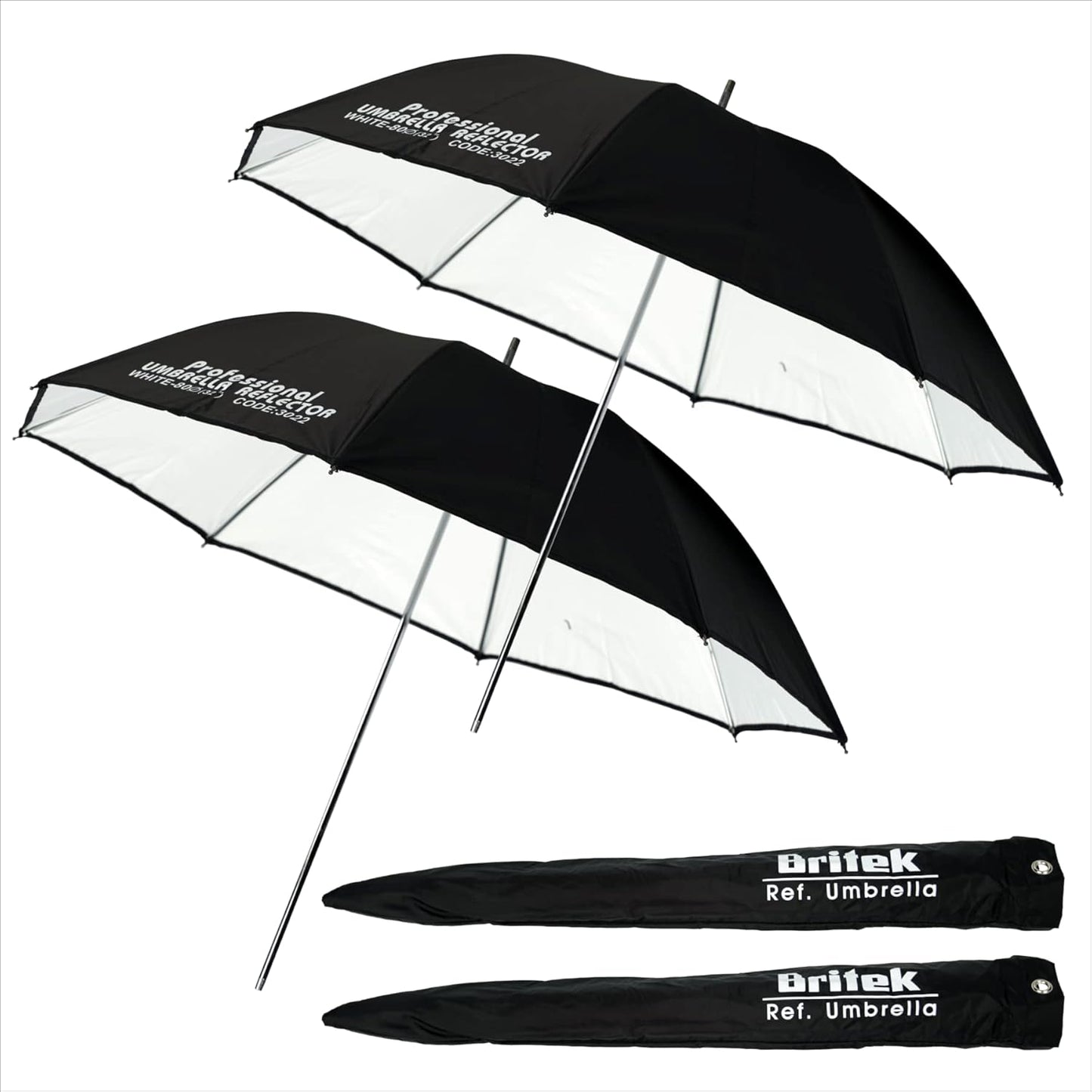 Britek 32 Black + White Reflector Umbrella for Photography