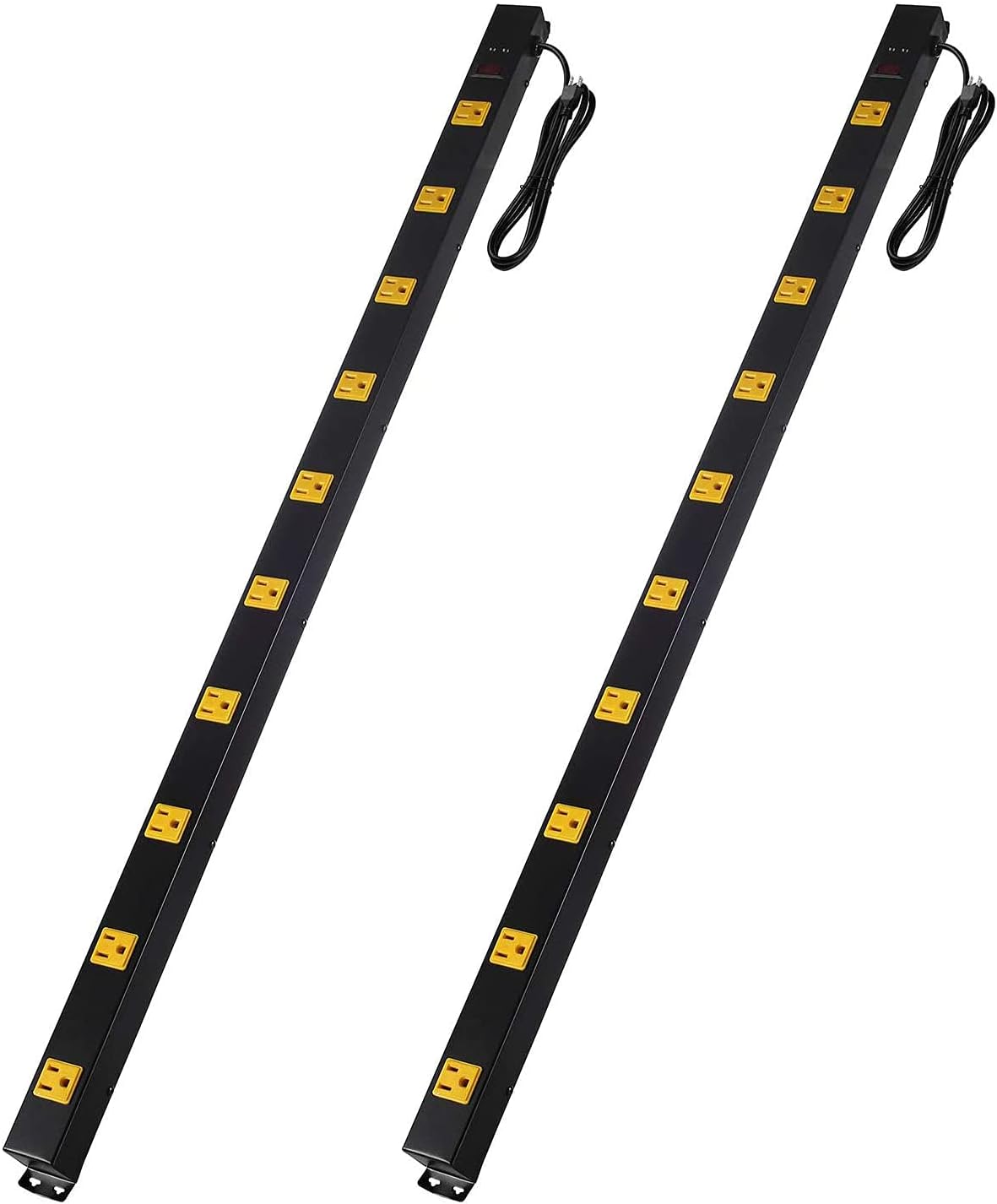 10-Outlet Heavy Duty Power Strip Surge Protector for Safety