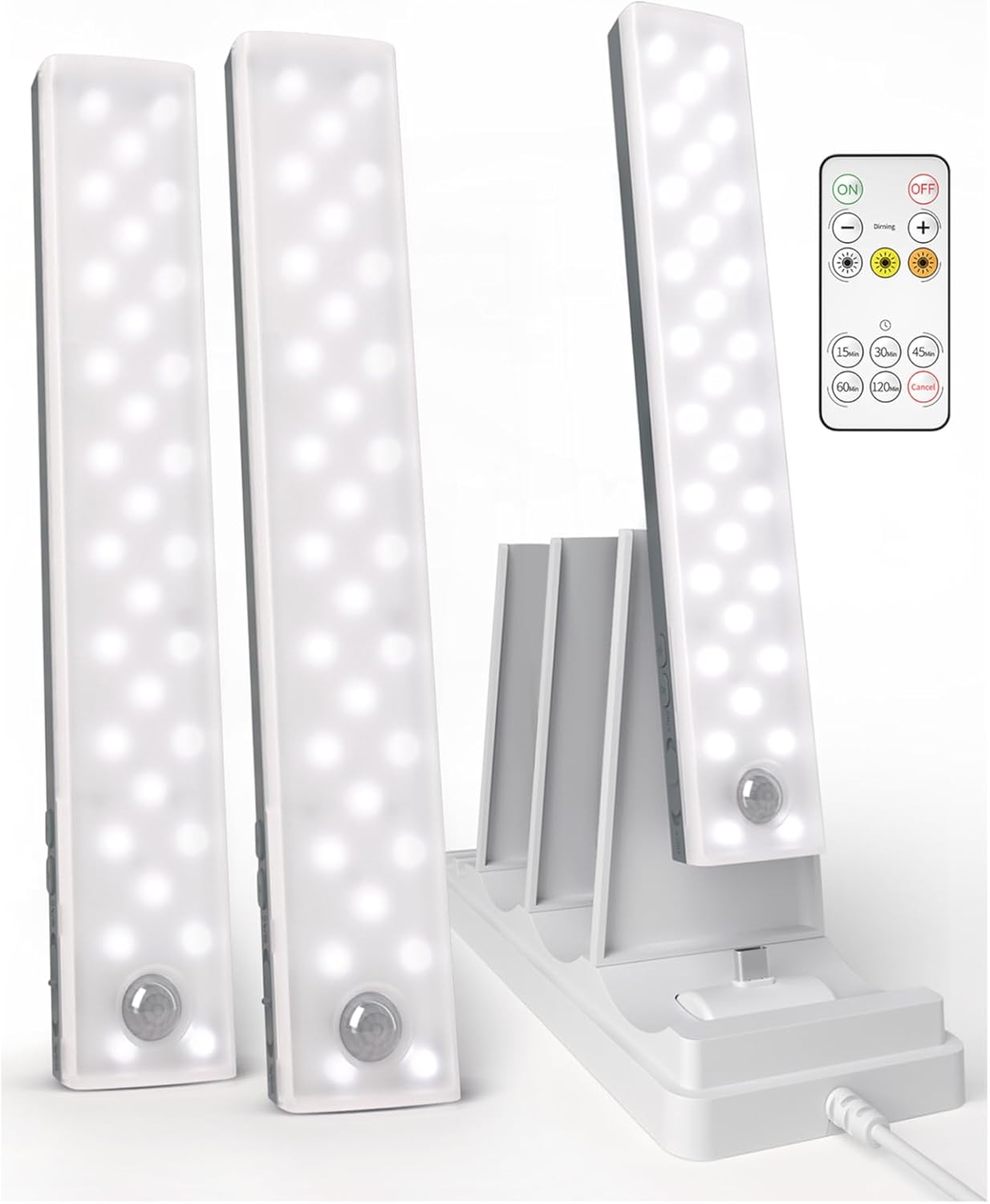 EZVALO 62 LED Under Cabinet Lighting with Motion Sensor Features