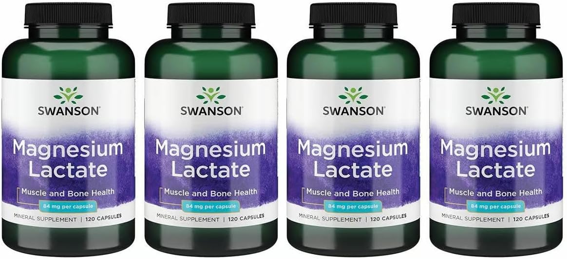 Swanson Magnesium Lactate - Gentle Absorption for Muscle Health