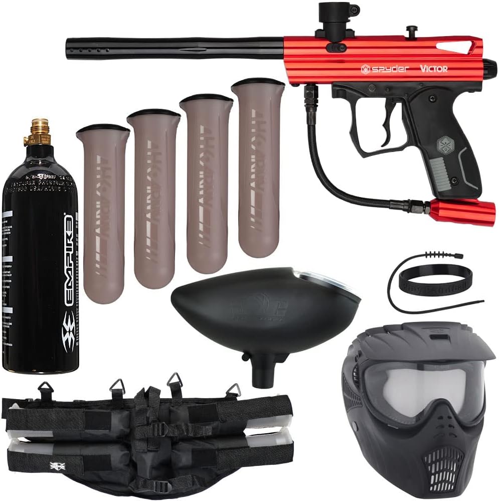 Kingman Spyder Epic Paintball Gun Package Kit for Beginners