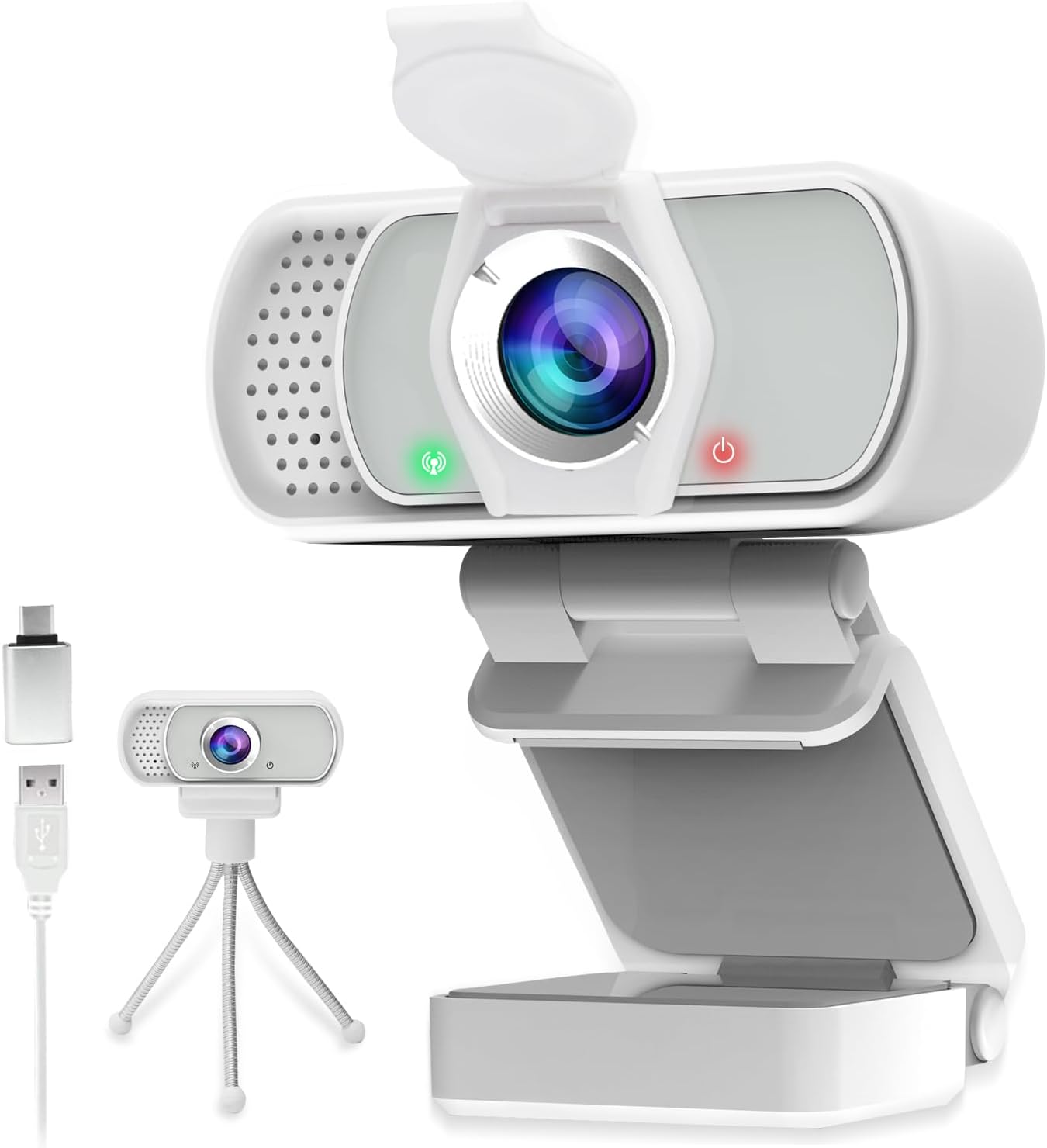 ZIQIAN 1080P Webcam: Crystal Clear Video & Audio!