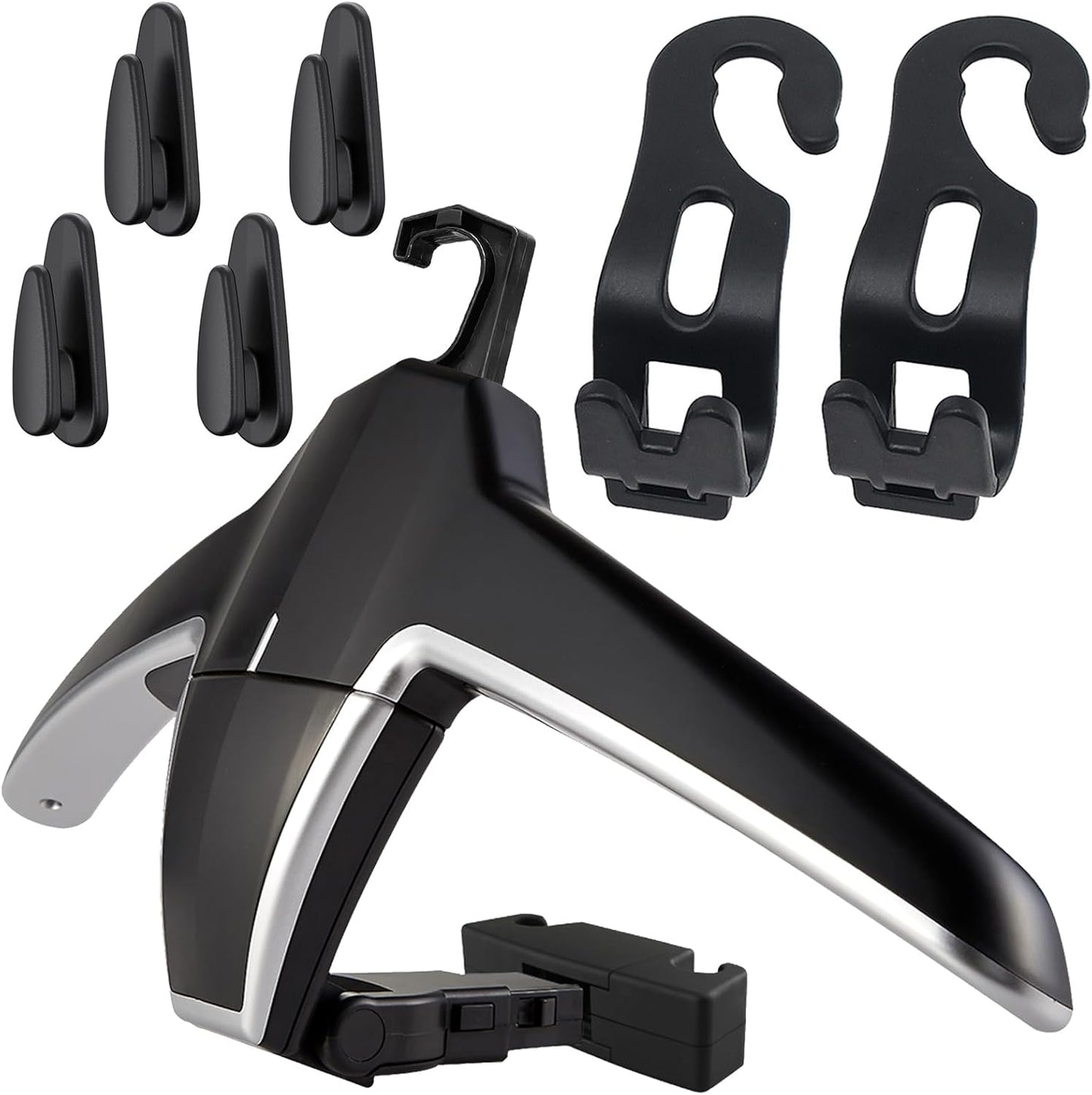 Car Back Seat Headrest Hanger with 6 Hooks for Clothes and Bags