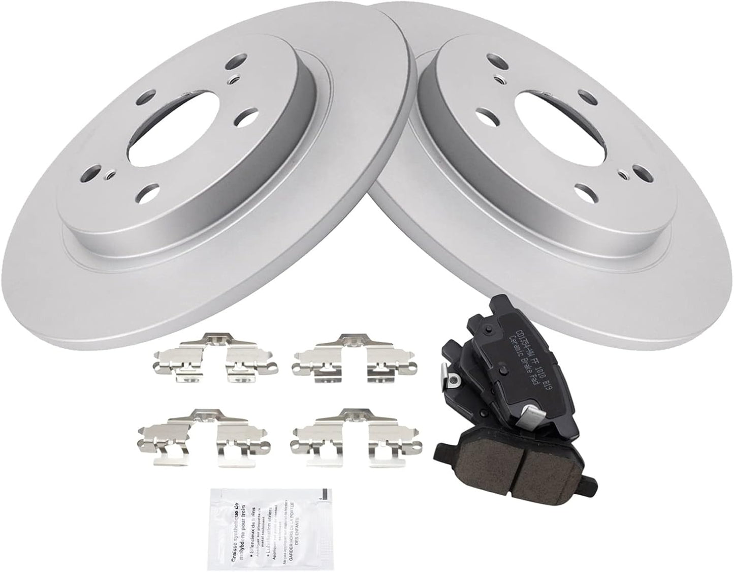 TRQ Rear Brake Pad & Rotor Kit for Pontiac Vibe and More