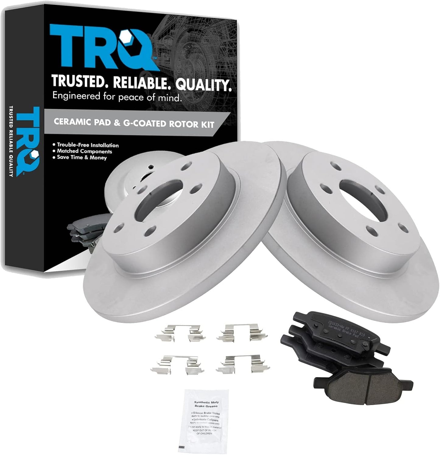TRQ Rear Premium Ceramic Brake Pad & Coated Rotor Kit Review