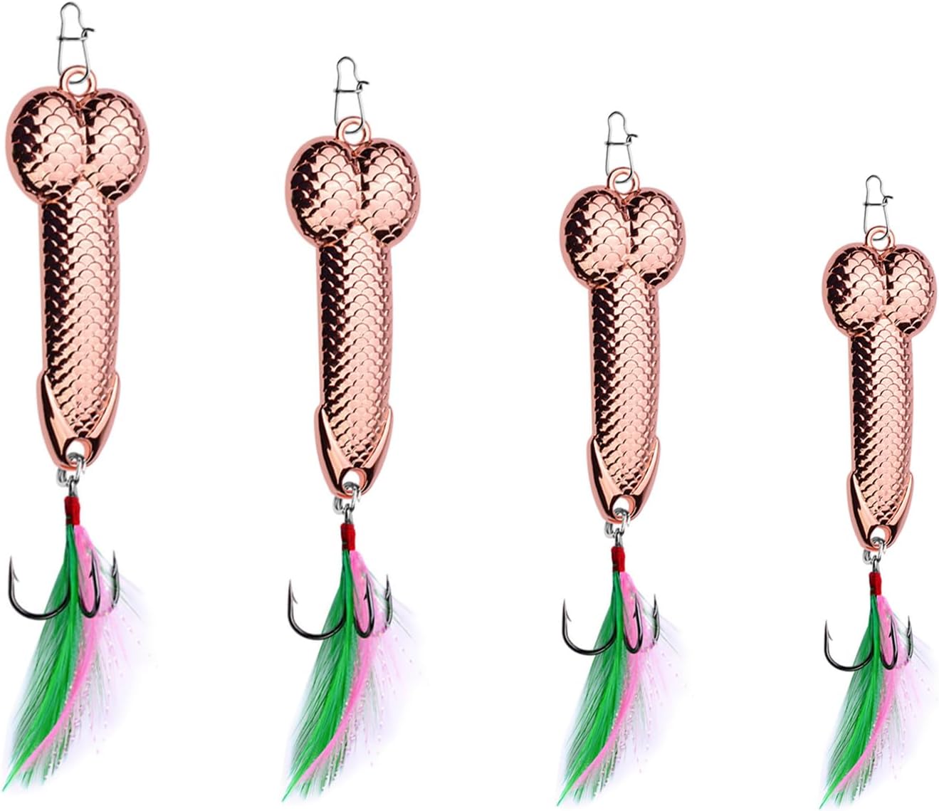 Glowing Metal Spinners Set for Gag Fishing