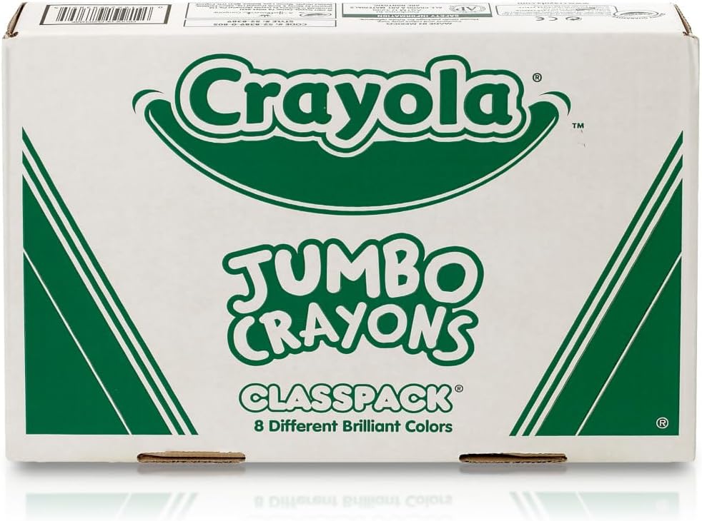 Crayola Jumbo Crayons Classpack for Preschool Art Supplies