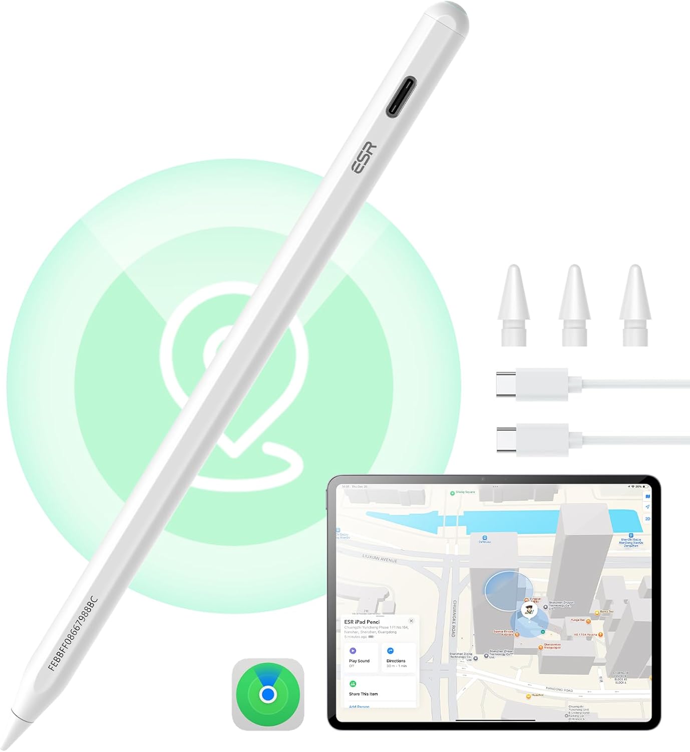 ESR Geo iPad Pencil Findmy: Fast Charge & Easy Shortcuts