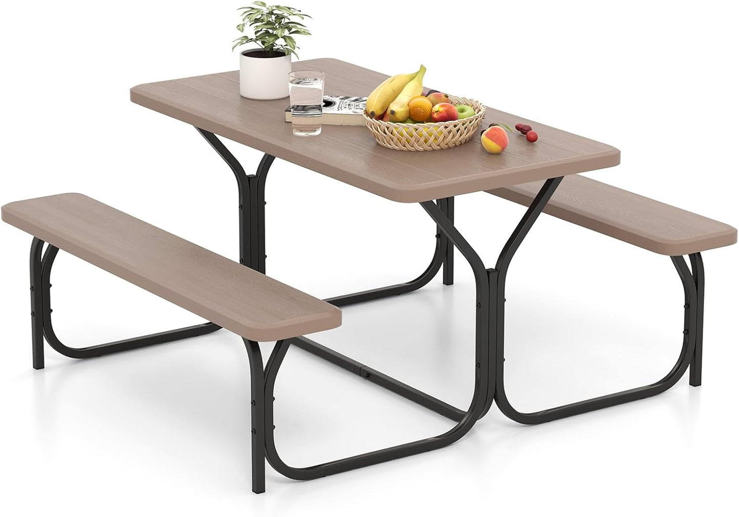 Giantex Picnic Table Bench Set for Outdoor Dining Fun