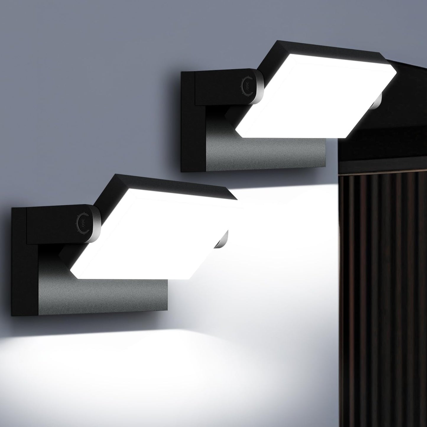 40W Outdoor Wall Light with 360 Rotatable Design for Brightness
